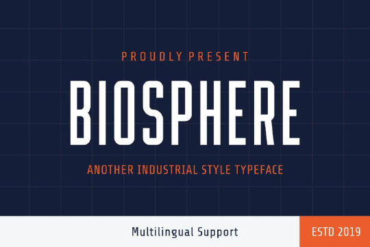 Biosphere font