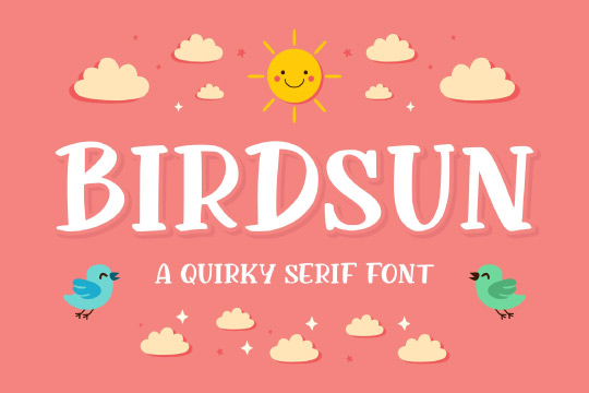Birdsun - Playful Font