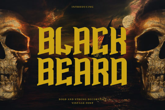 Blackbeard - Vintage Bold Display Typeface