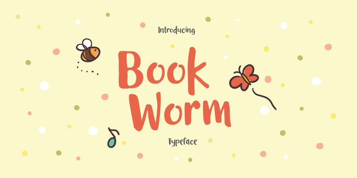 Book Worm font