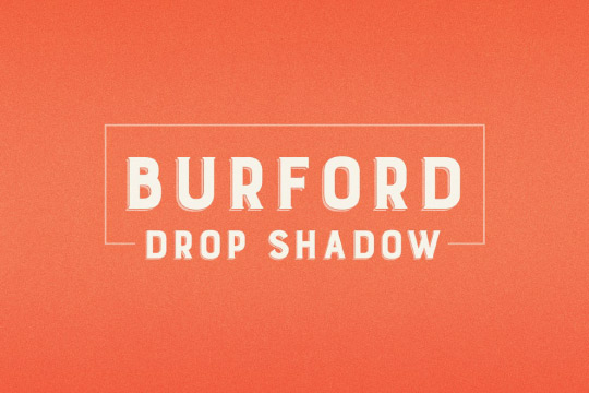 Burford Drop Shadow font
