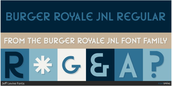 Burger Royale JNL font