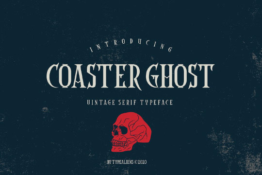 Coaster Ghost font
