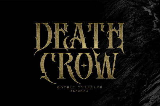 DEATH CROW font