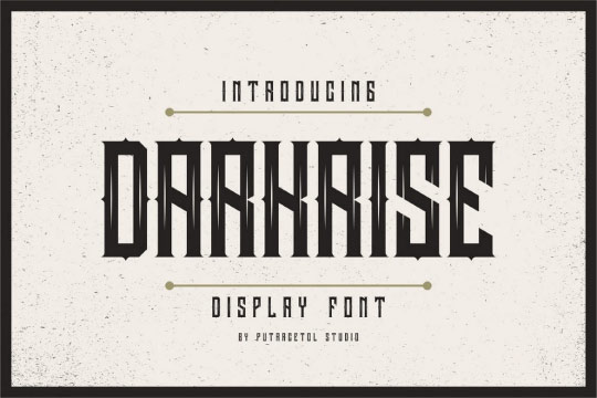 Darkrise font