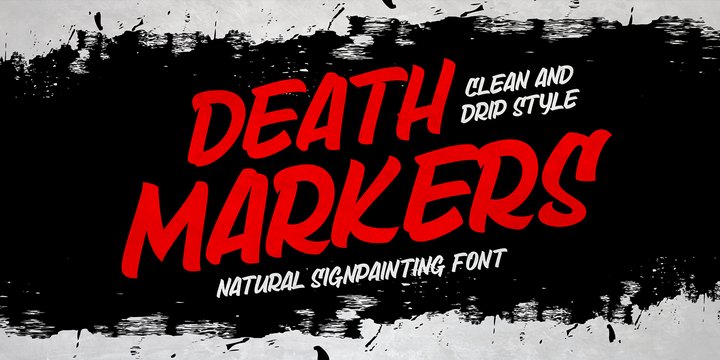 Death Markers font