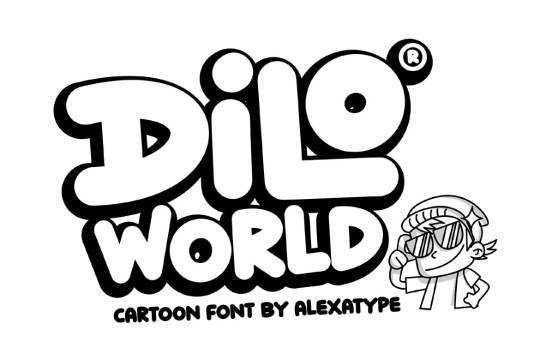 Dilo World - Cartoon font