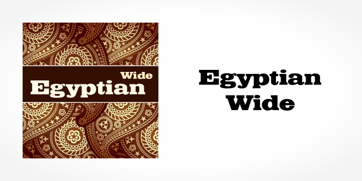 Egyptian Wide font