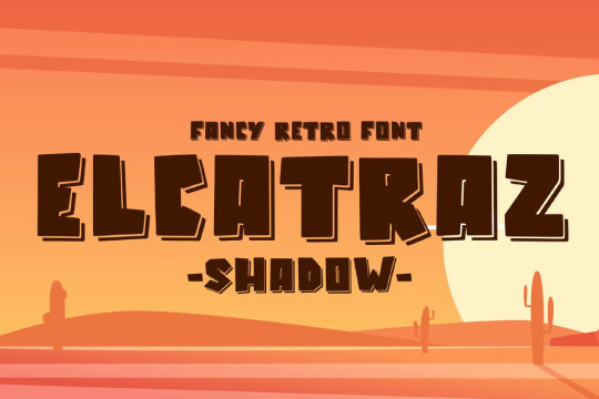 Elcatraz Shadow font