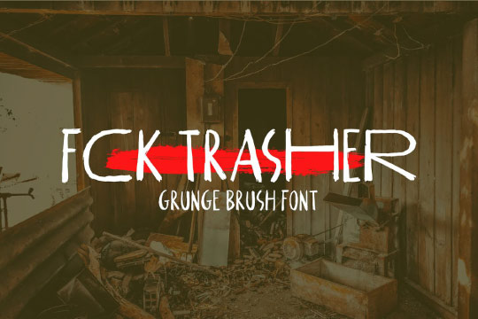 FCK Trasher font