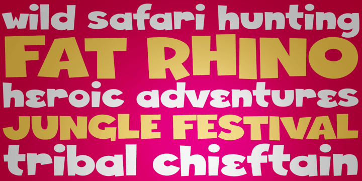 Fat Rhino font