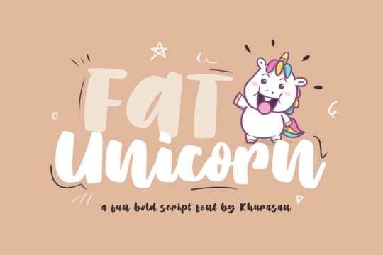 Fat Unicorn font