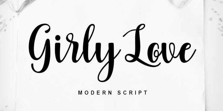 Girly Love font