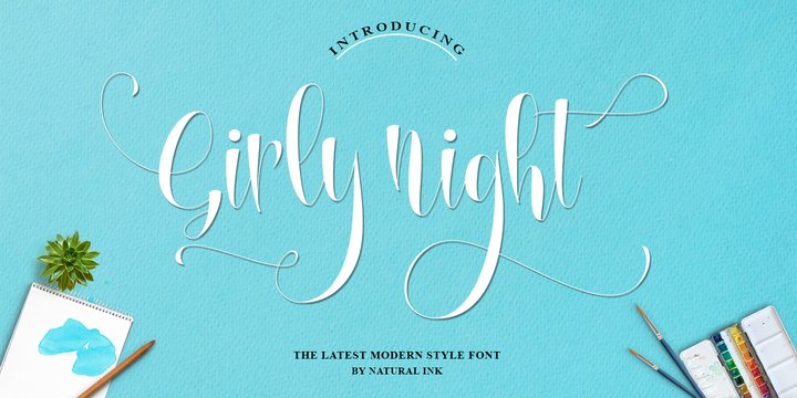 Girly Night font