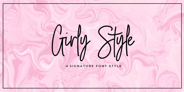 Girly Style font