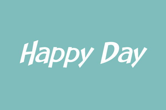 Happy Day font