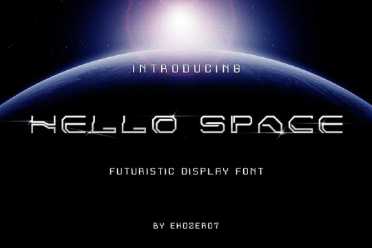 Hello Space font