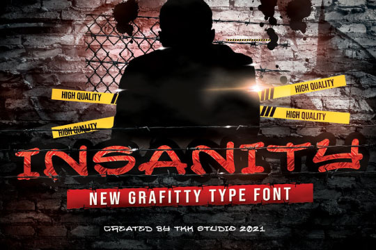 INSANITY - Graffiti font