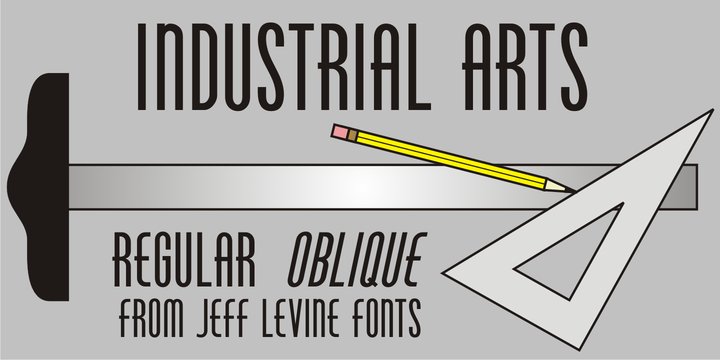 Industrial Arts JNL font