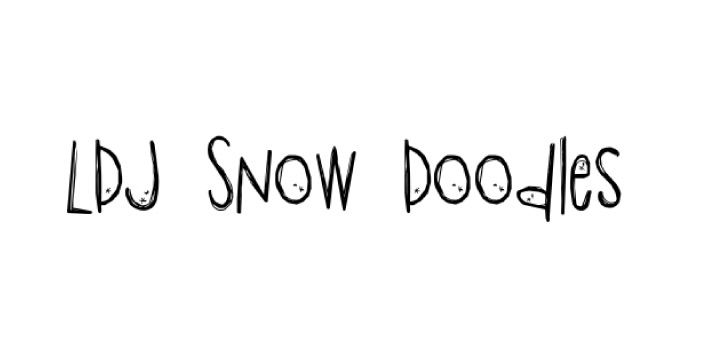 LDJ Snow Doodles font