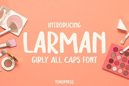 Larman - girly font