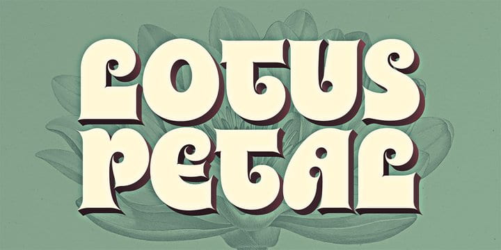 Lotus Petal font