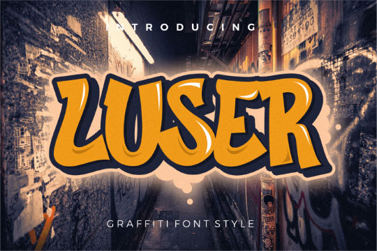 Luser Graffiti Bold font