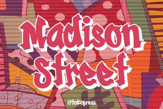 Madison Street - graffiti font