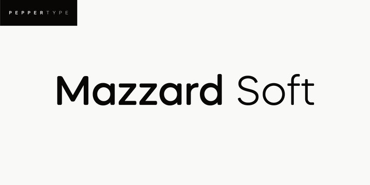 Mazzard Soft font