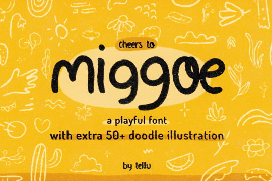 Miggoe - Playful Font with Extra Doodles