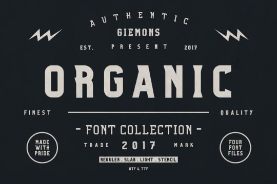 Organic Family font