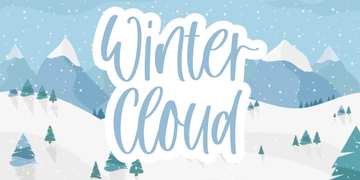 Winter Cloud font
