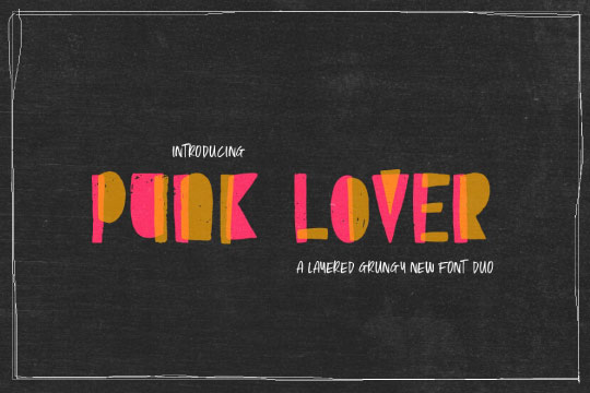 Punk Lover Font Duo