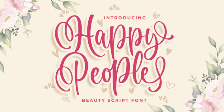 Happy People font