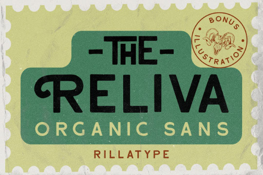 Reliva - Organic Sans font