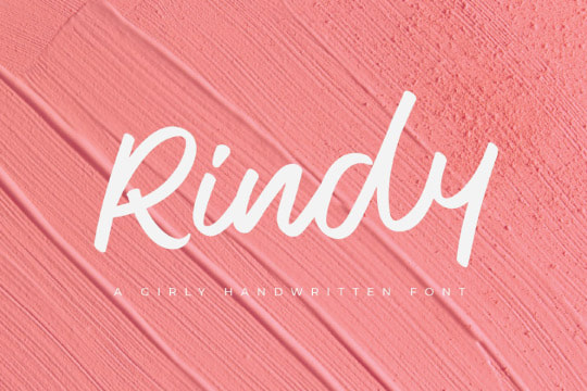 Rindy - Girly Handwritten Font