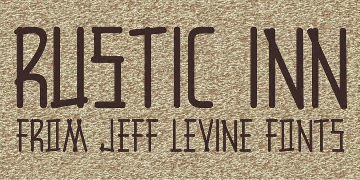 Rustic Inn JNL font