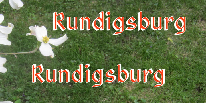 Rundigsburg font