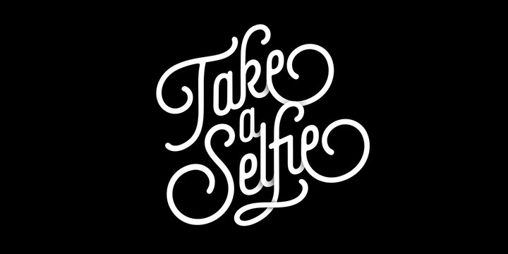 Selfie font