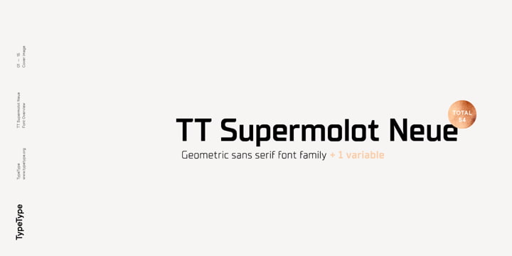 TT Supermolot Neue font