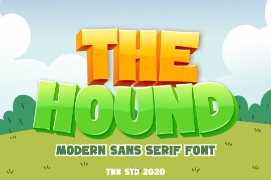 The Hound - Gaming cartoon font