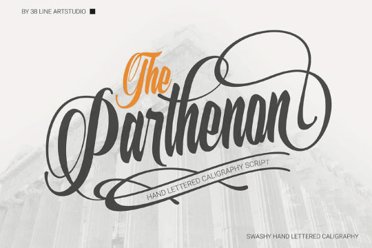 The Parthenon font