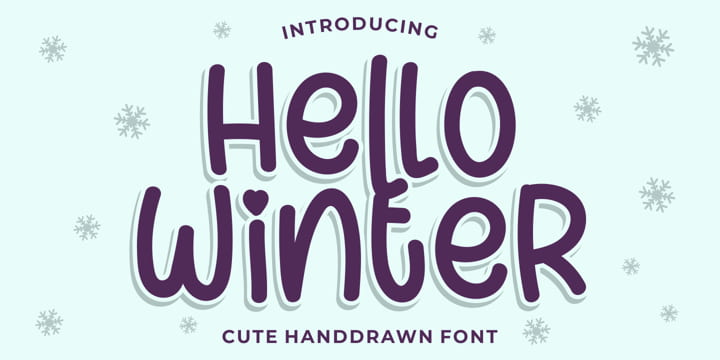 Hello Winter font