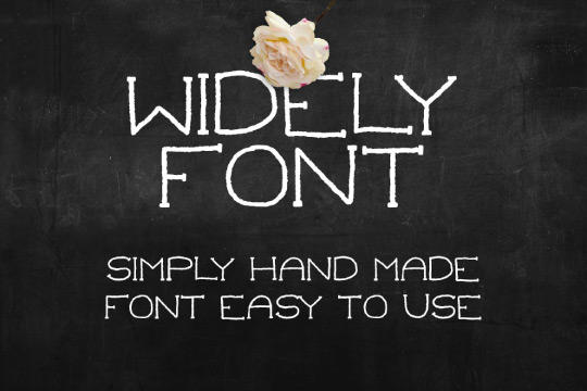 Widely font