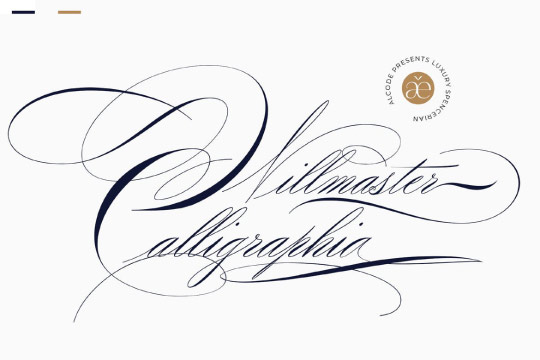 Willmaster Calligraphia font