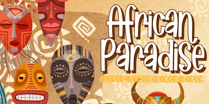 African Paradise font