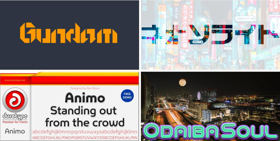 anime fonts cover