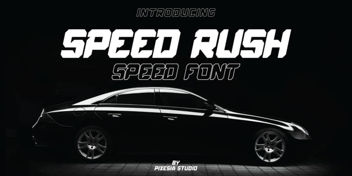 Speed Rush font