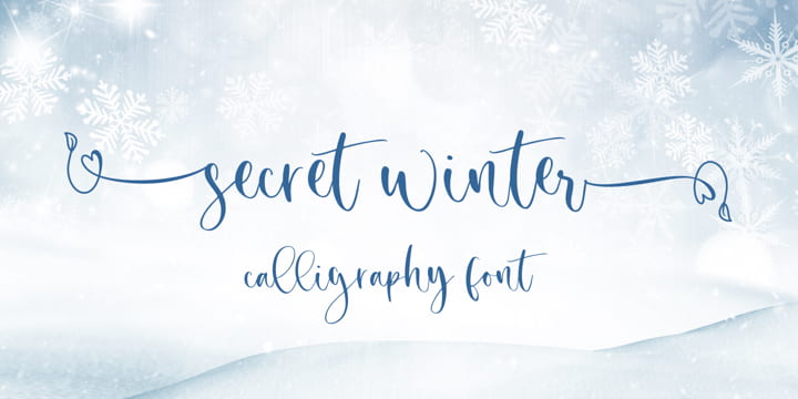 Secret Winter font