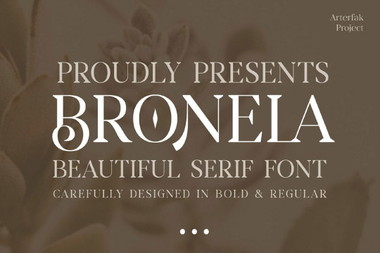 Bronela - Fashionable Serif